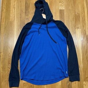 American Eagle Outfitters Blue and Navy Hoodie